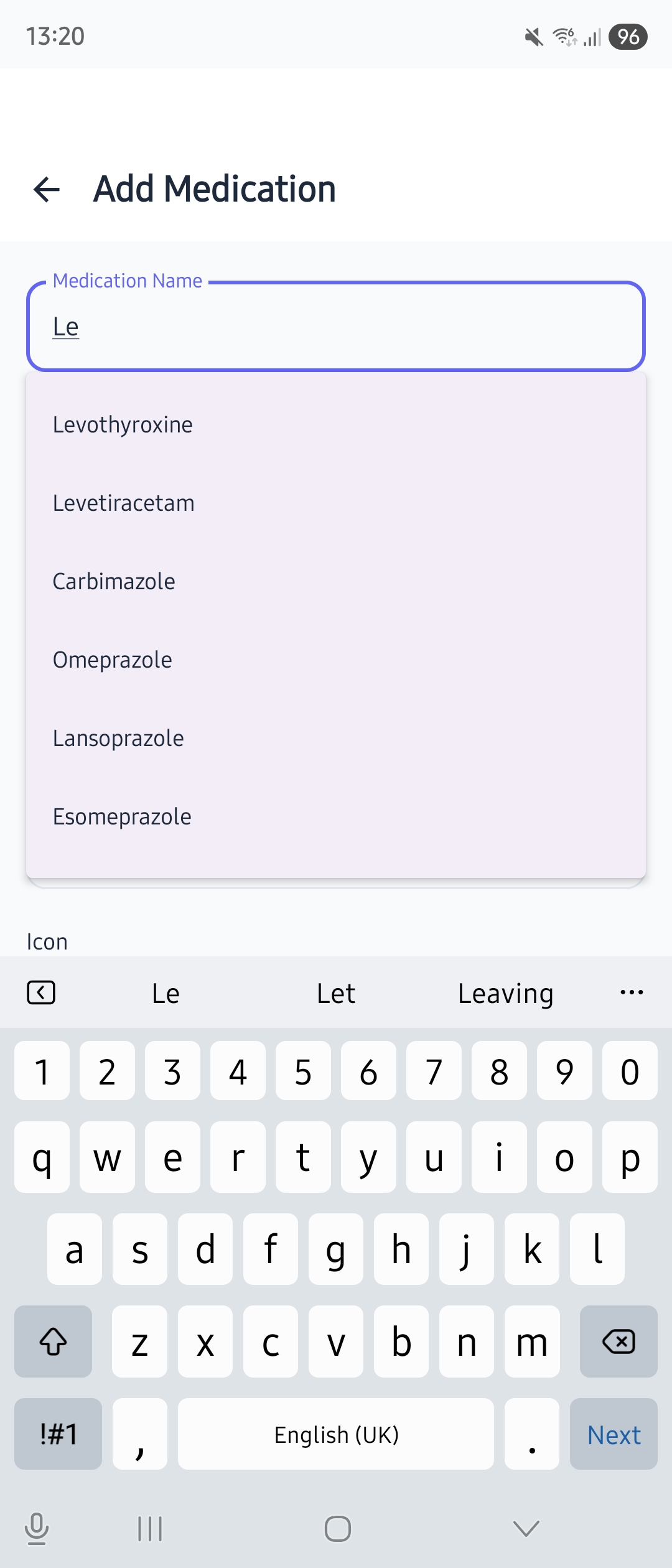 MedChime medication database suggestions